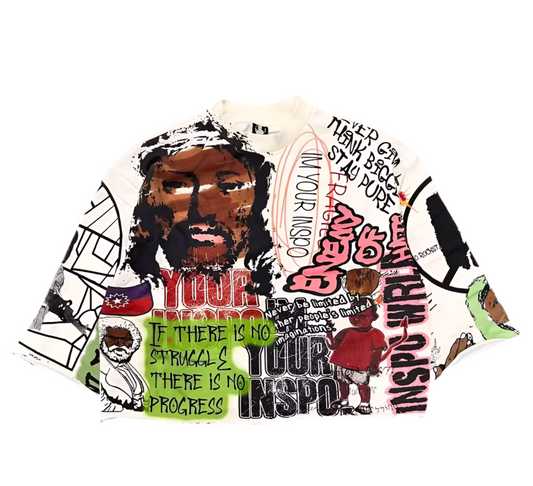 Graffiti Style Graphic Oversized T Shirt