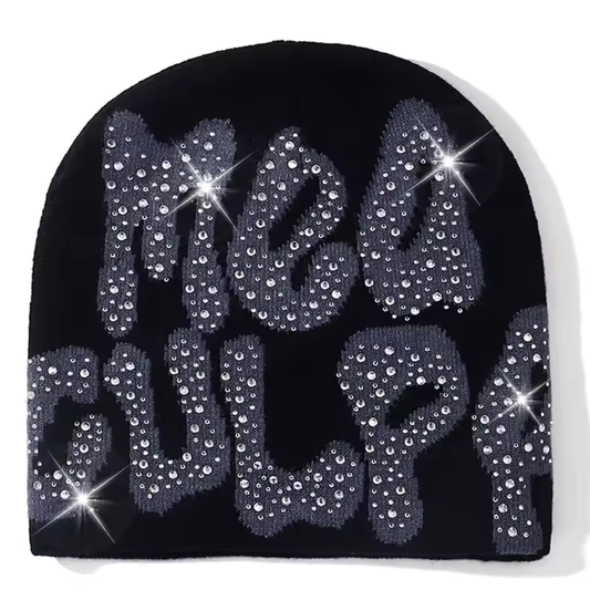 MEA Culpa Beanie with Rhinestone